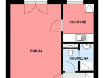 Pronájem bytu 1+1, Brno - Lesná, Halasovo náměstí, 29 m2