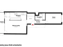 Pronájem bytu 2+1, Praha - Bohnice, Gdaňská, 58 m2