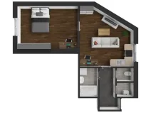 Pronájem bytu 2+kk, Trutnov - Střední Předměstí, Libušinka, 50 m2