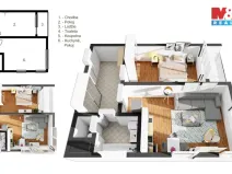 Pronájem bytu 2+kk, Mladá Boleslav - Mladá Boleslav III, U Kasáren, 56 m2