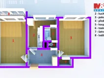 Prodej bytu 2+1, Litoměřice - Předměstí, Hrubínova, 57 m2