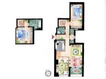 Pronájem bytu 3+1, Praha, Odborů, 96 m2