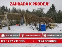 Prodej zahrady, Chomutov, Pražská, 283 m2
