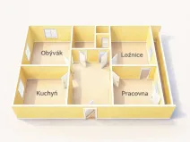 Prodej bytu 3+1, Louny, U Stadionu, 68 m2