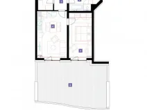 Pronájem bytu 2+kk, Praha - Stodůlky, Mukařovského, 60 m2