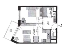 Pronájem bytu 2+kk, Praha - Hostivař, Rižská, 57 m2