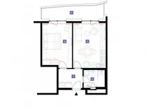 Pronájem bytu 2+kk, Praha - Stodůlky, Mukařovského, 50 m2