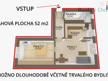 Pronájem bytu 2+kk, Opava, Masařská, 52 m2