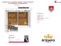 Prodej bytu 1+1, České Budějovice - České Budějovice 3, Plzeňská, 39 m2