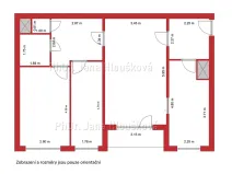 Pronájem bytu 3+1, Praha - Chodov, Bachova, 67 m2