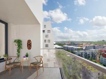 Pronájem bytu 1+kk, Praha - Vysočany, Pod Harfou, 40 m2