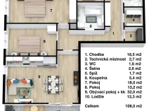 Prodej bytu 3+kk, Liberec, U Slunečních lázní, 96 m2