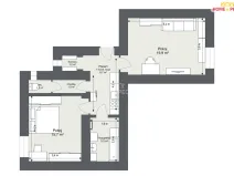 Pronájem bytu 2+1, Praha - Holešovice, Veletržní, 52 m2