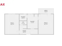 Pronájem bytu 2+1, Náměšť nad Oslavou, Husova, 50 m2