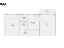 Pronájem bytu 2+1, Náměšť nad Oslavou, Husova, 50 m2