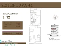 Prodej bytu 1+kk, Praha, Seifertova, 33 m2