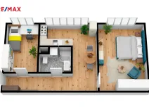 Pronájem bytu 2+1, Hradec Králové - Slezské Předměstí, Myslivečkova, 43 m2