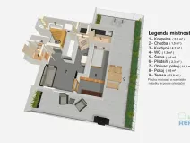 Pronájem atypického bytu, Praha - Nusle, Družnosti, 42 m2