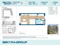 Prodej bytu 1+kk, Praha, Šiklové, 28 m2