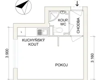 Prodej bytu 1+kk, Havířov - Podlesí, Šrámkova, 25 m2