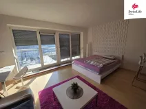 Pronájem bytu 1+kk, Praha - Vysočany, Na Harfě, 43 m2