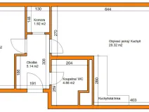 Pronájem bytu 2+kk, Pardubice - Trnová, Jozefa Gabčíka, 55 m2