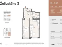 Prodej bytu 2+kk, Praha - Žižkov, Jana Želivského, 47 m2