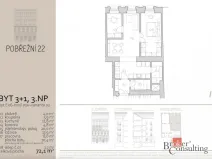 Prodej bytu 3+kk, Praha - Karlín, 72 m2