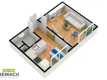 Pronájem bytu 1+1, Uherské Hradiště, náměstí Republiky, 33 m2