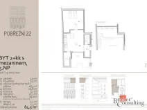 Prodej bytu 3+kk, Praha - Karlín, Pobřežní, 79 m2