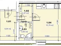 Prodej bytu 1+kk, Mšené-lázně, Mládežnická, 22 m2