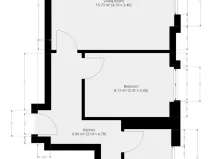 Pronájem bytu 2+kk, Praha, Novorossijská, 35 m2