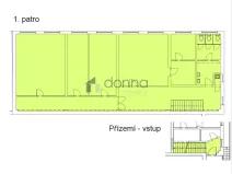 Pronájem kanceláře, Praha, Tiskařská, 206 m2