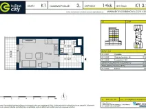 Pronájem bytu 1+kk, Praha - Vysočany, Strnadových, 34 m2