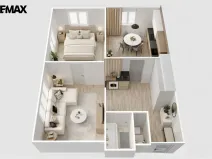 Prodej bytu 2+1, Hradec Králové, Průmyslová, 58 m2