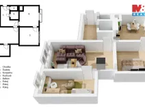 Prodej bytu 3+1, Orlické Záhoří, 71 m2