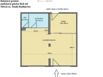 Pronájem obchodního prostoru, České Budějovice - České Budějovice 2, Větrná, 53 m2