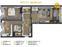 Prodej bytu 2+1, Ostrava, Otakara Jeremiáše, 60 m2
