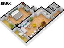 Pronájem bytu 2+kk, Hradec Králové - Nový Hradec Králové, Jana Masaryka, 56 m2