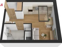 Pronájem bytu 1+kk, Hradec Králové - Pražské Předměstí, Blažíčkovo náměstí, 19 m2