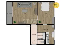 Pronájem bytu 2+1, Mělník, Oldřicha Wenzla, 53 m2