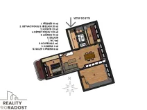 Prodej bytu 3+1, Brno, Brechtova, 74 m2