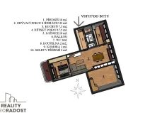 Prodej bytu 3+1, Brno, Brechtova, 74 m2