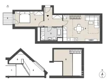Prodej bytu 2+kk, Praha - Radotín, náměstí Osvoboditelů, 61 m2