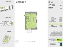 Prodej bytu 2+kk, Praha - Uhříněves, Karla Guta, 48 m2