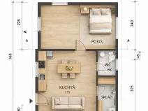 Prodej chaty, Zdiby - Brnky, Roztocká, 38 m2