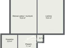 Pronájem bytu 2+kk, Plzeň, Čechova, 54 m2