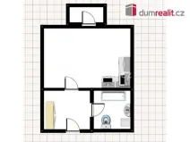 Pronájem bytu 1+kk, Praha - Čakovice, Bermanova, 37 m2