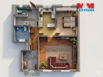 Pronájem bytu 2+kk, Rychnov nad Kněžnou, Nové domy, 56 m2