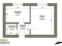 Pronájem bytu 1+1, Uherské Hradiště, Boženy Němcové, 31 m2